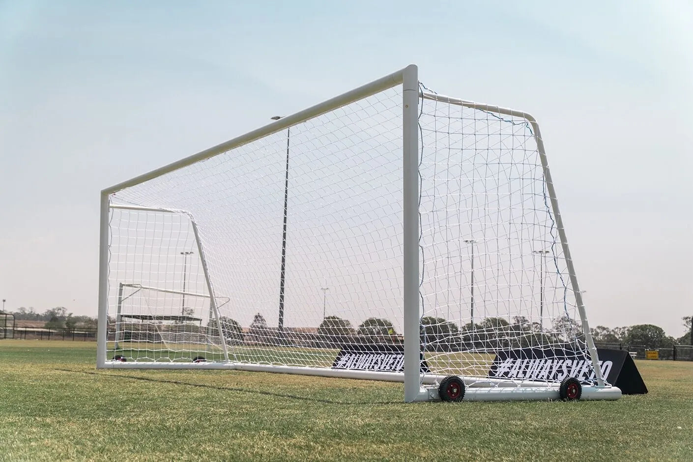 Portable Aluminium Full Size Goal w/ Wheels