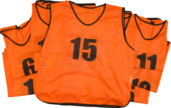 Numbered Training Bibs – Orange
